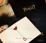 Perfect Fake Piaget 925 Silver Heart Necklace